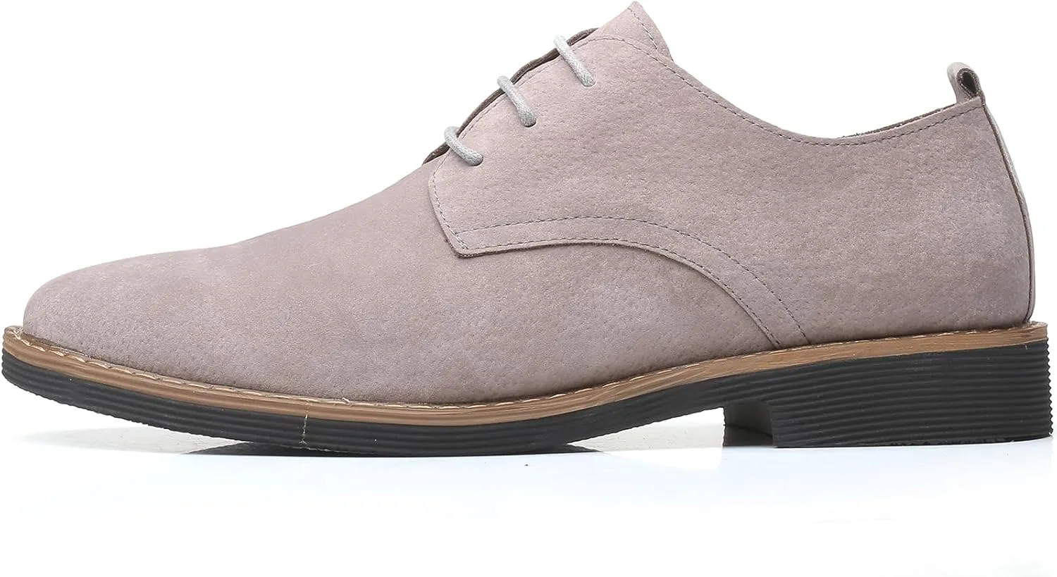 Men's Suede Lace-up Business Formal Dress Derby Shoes Suit Dressy Oxfords Wedding Oxford Flats