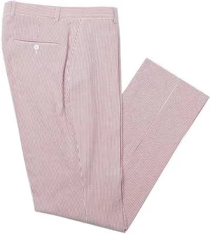 Mens Suit Seersucker Pants Lightweight Summer Seersucker Sport Coat Pant Set Fit Suits Trousers for Men Beach Outfit