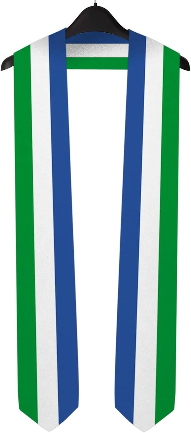 National Graduation Sash/Stole International Study Abroad Unisex Country Flag Graduation Sash