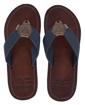 Navy Toeman Flip Flops