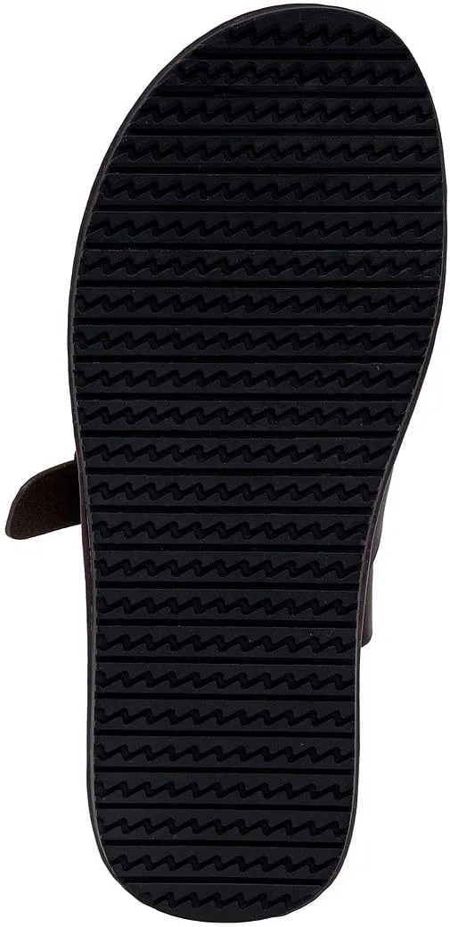 Nine West Mens Vegan Leather Flip Flops Slides Slipper with Adjustable Buckle Strap Band-Cushioned Footbed and Lightweight for Outdoor Indoor Beach Summer-Chanson