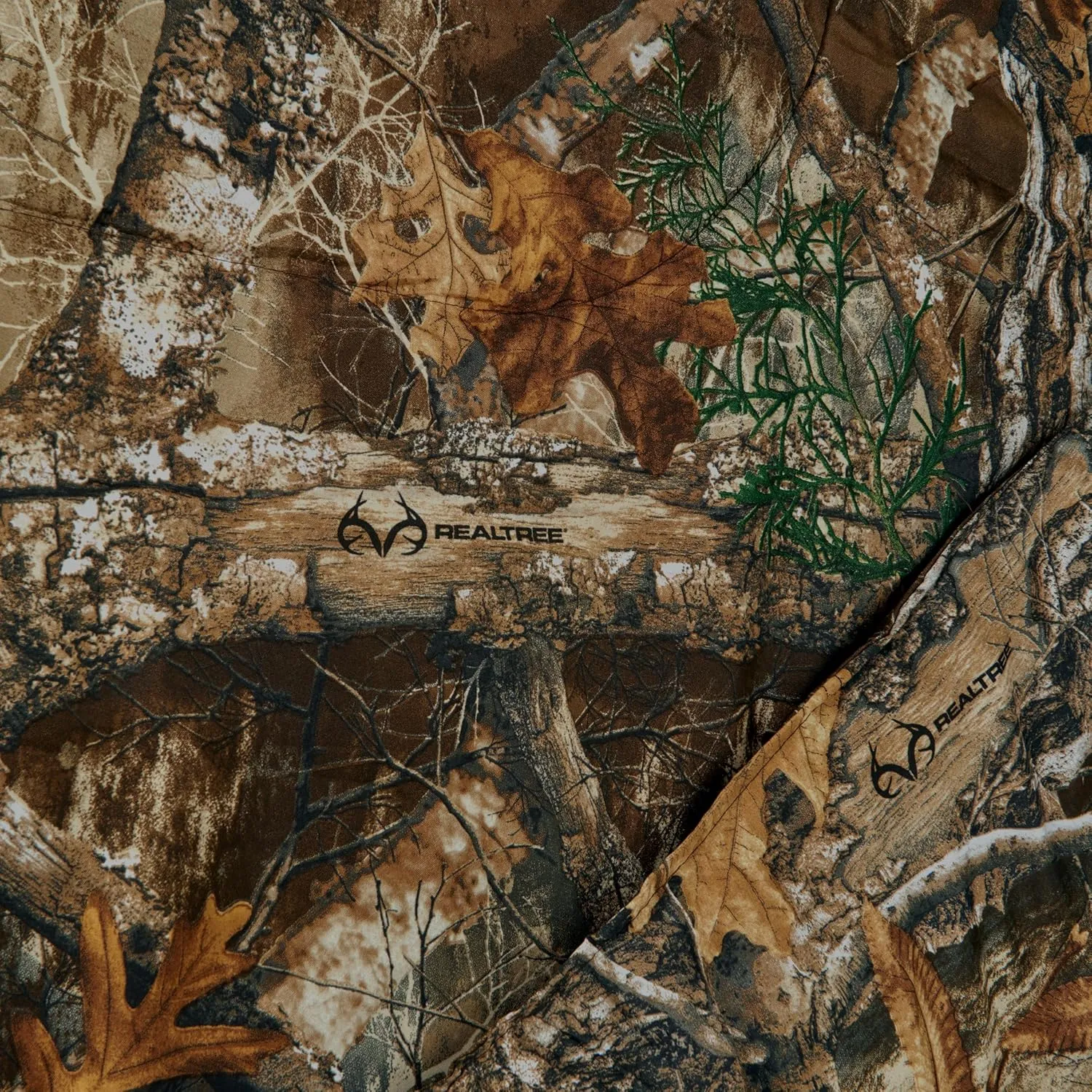 Northwest Realtree Edge Camo Bed in a Bag Set – 4-Piece Twin – Comforter, Pillowcase, Fitted Sheet, Flat Sheet – All Seasons Cabin Bedding