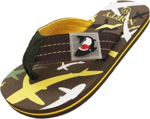 NORTY Boy's Girl's Flip Flop for the Beach, Pool, Everyday - Runs One Size Small