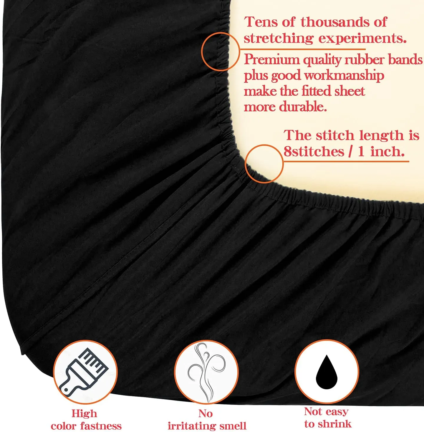 NTBAY Toddler Bedding Set - 4 Piece Soft and Breathable Crib Bedding Set for Boys and Girls, Includes Quilted Comforter, Fitted Sheet, Flat Top Sheet and Envelope Pillowcase, Black