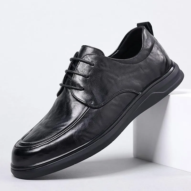 Ophisticated Men's Brogue Oxford Shoes with Perforated Detailing and Leather Sole for a Timeless Look