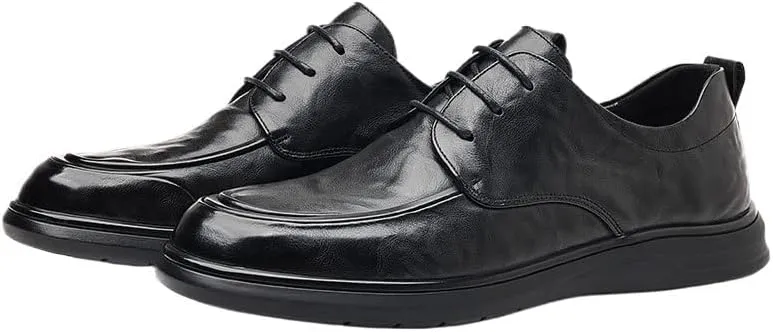 Ophisticated Men's Brogue Oxford Shoes with Perforated Detailing and Leather Sole for a Timeless Look