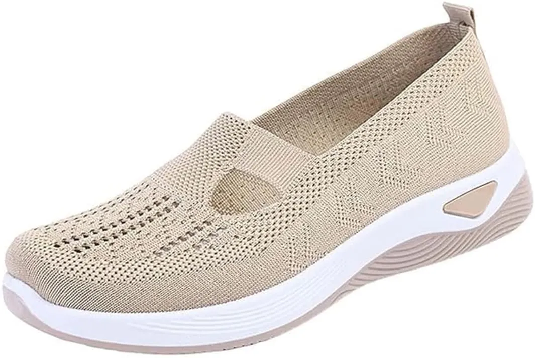 Orthopedic Shoes for Women,Women Wide Width Breathable Walking Comfortable Slip on Sneakers Orthowalk Nurse Shoes Non Slip Food Service Lightweight Sneaker