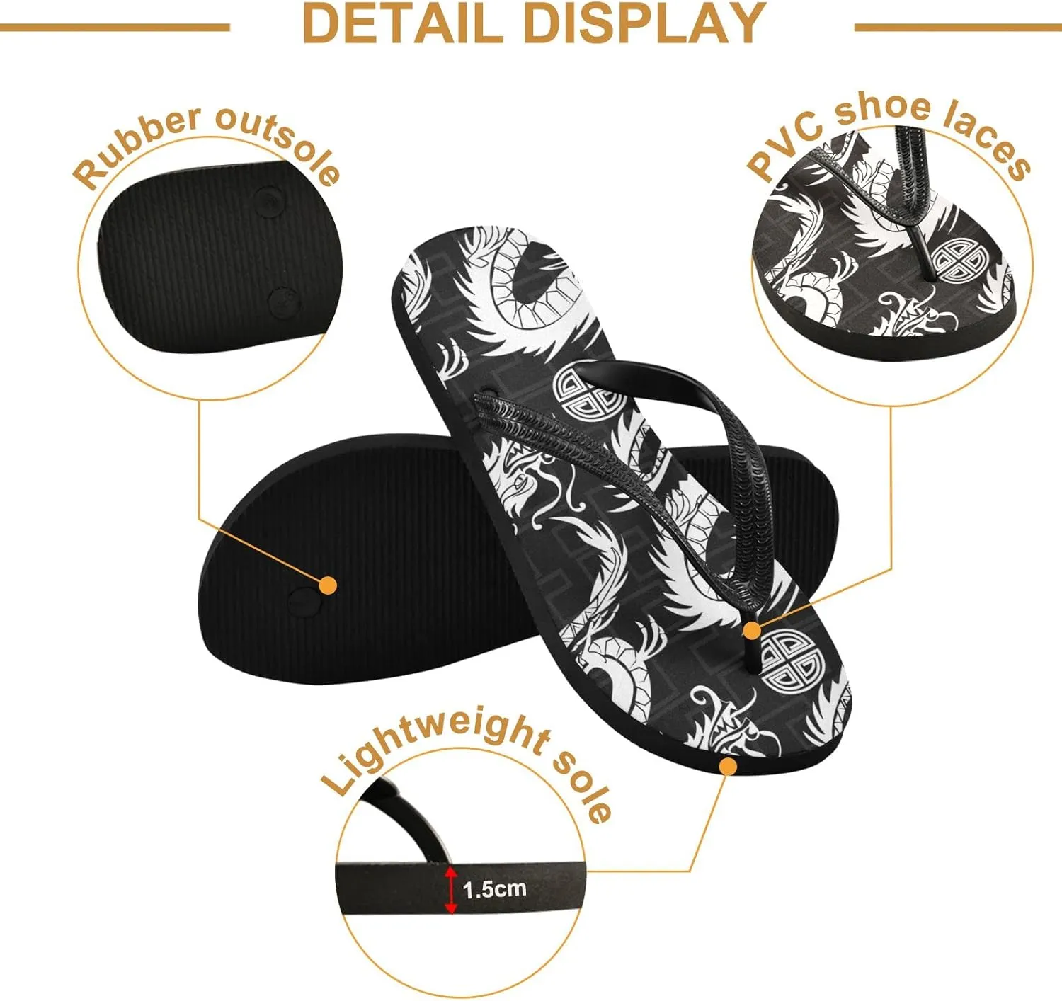 Oyihfvs Flip Flops Flip Sandal Home Slippers Hotel Spa Bedroom for Men Women XS-XXL