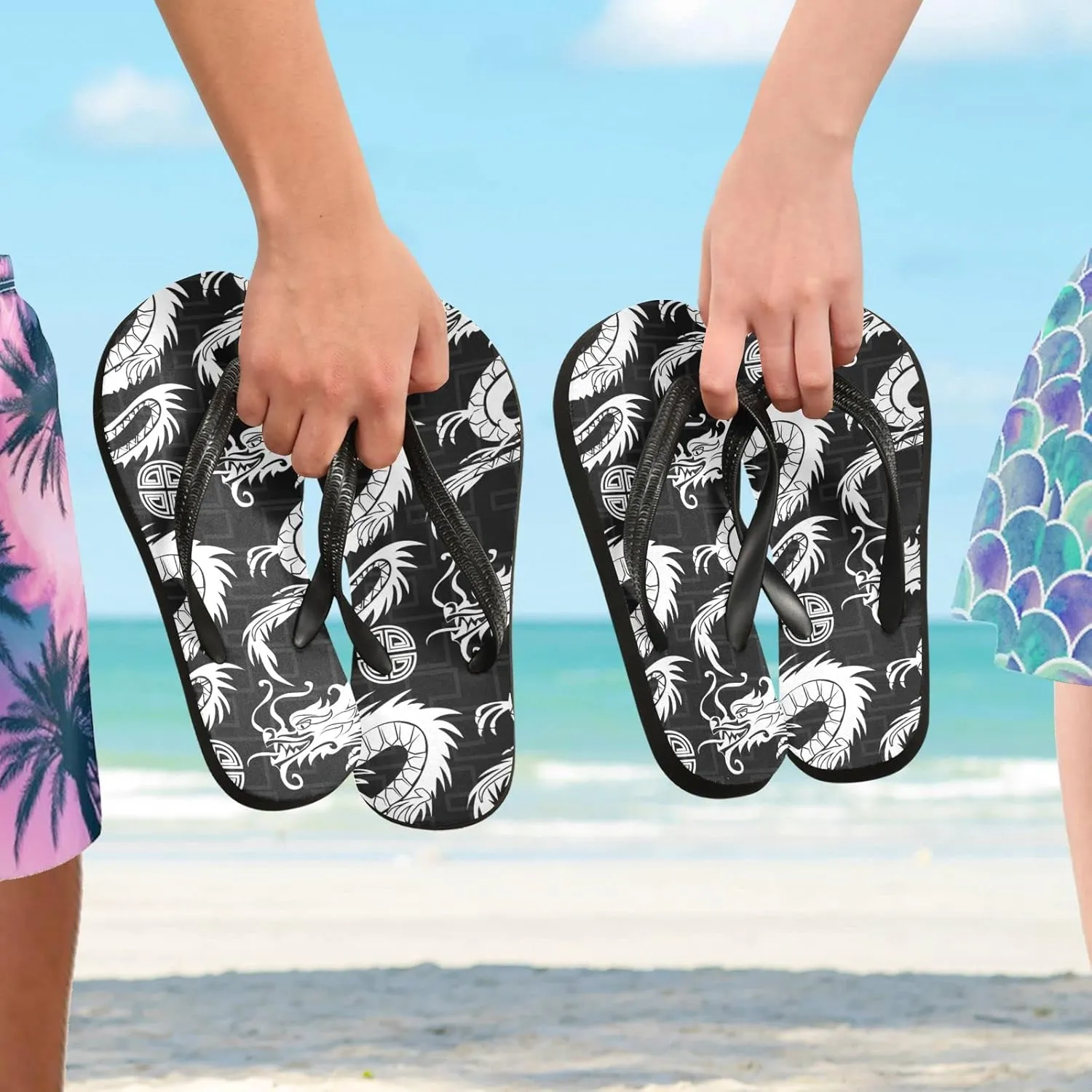 Oyihfvs Flip Flops Flip Sandal Home Slippers Hotel Spa Bedroom for Men Women XS-XXL