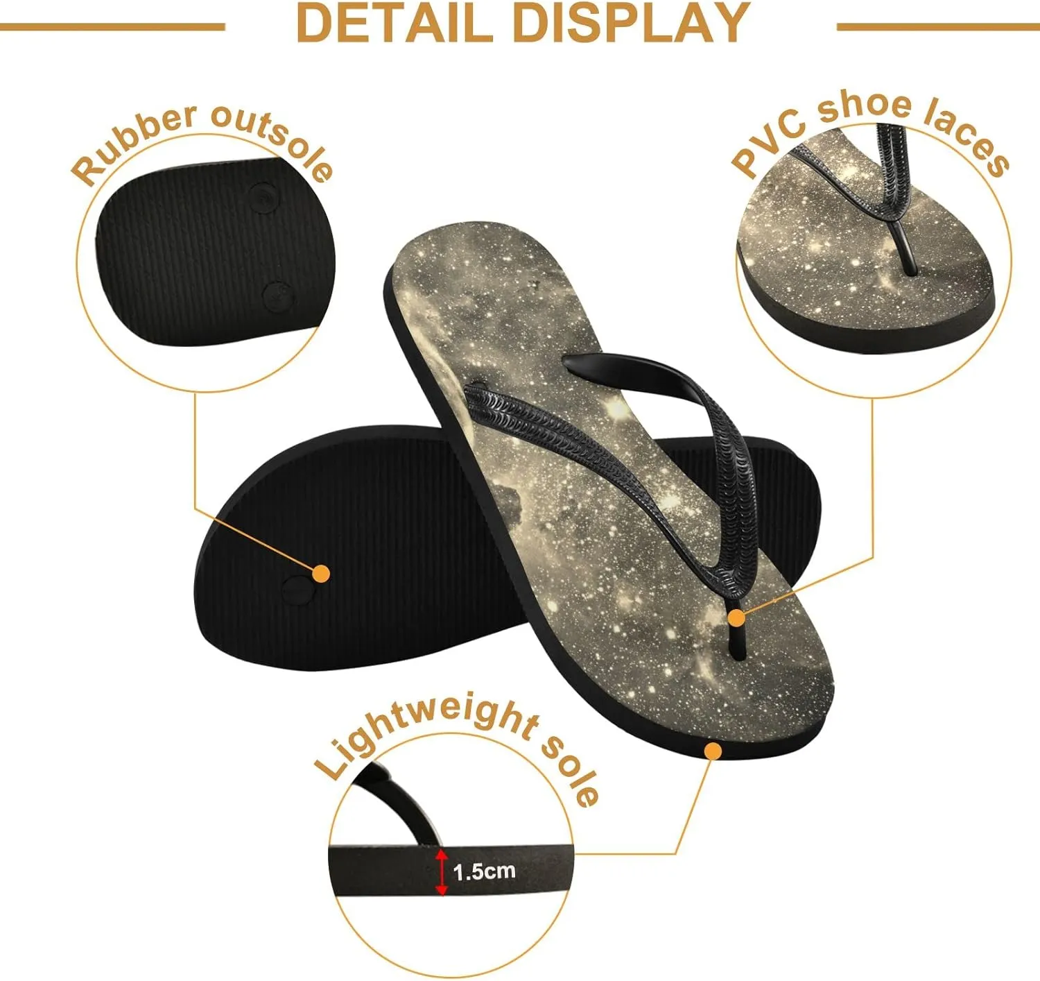 Oyihfvs Flip Flops Flip Sandal Home Slippers Hotel Spa Bedroom for Men Women XS-XXL