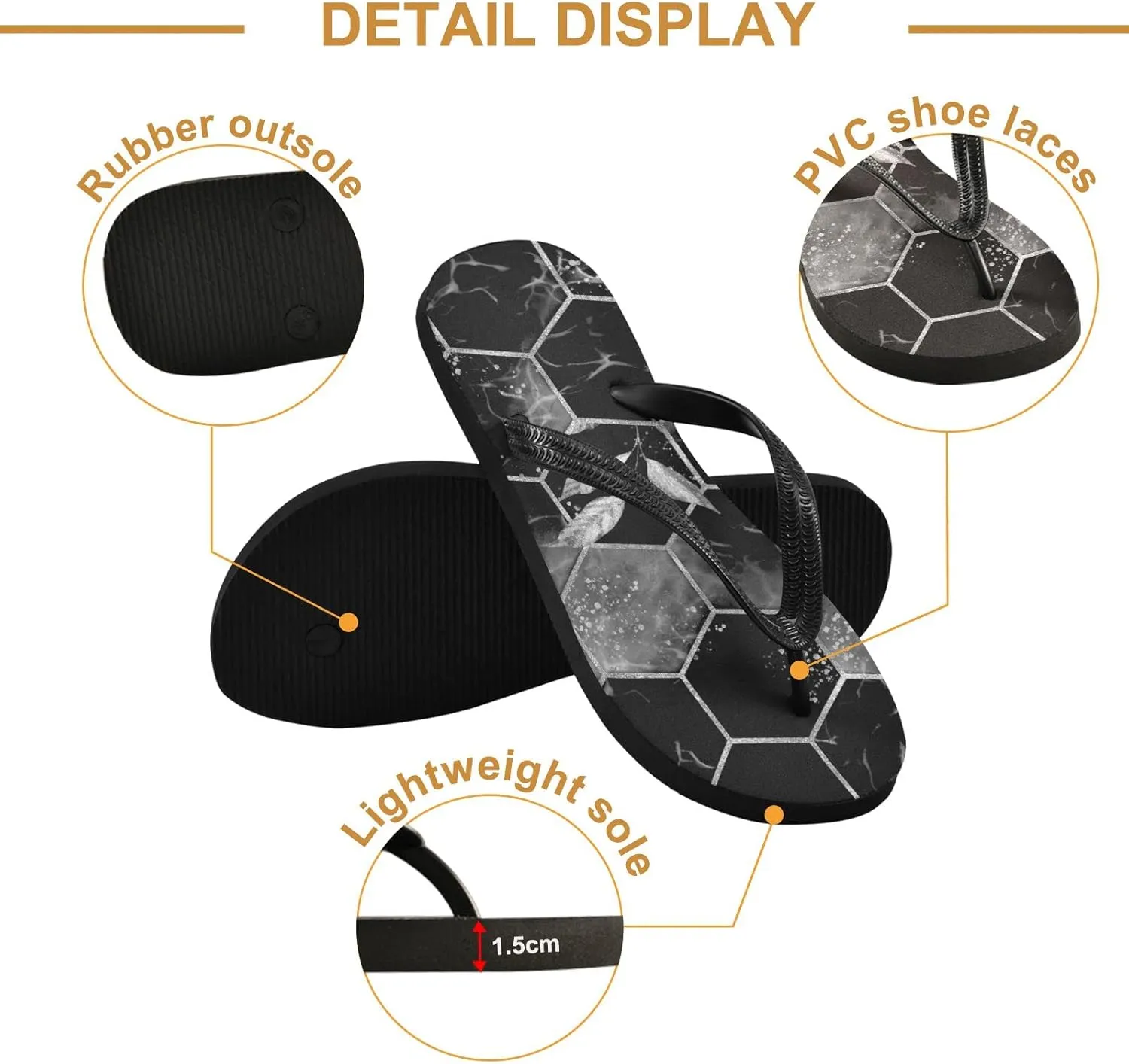 Oyihfvs Flip Flops Flip Sandal Home Slippers Hotel Spa Bedroom for Men Women XS-XXL