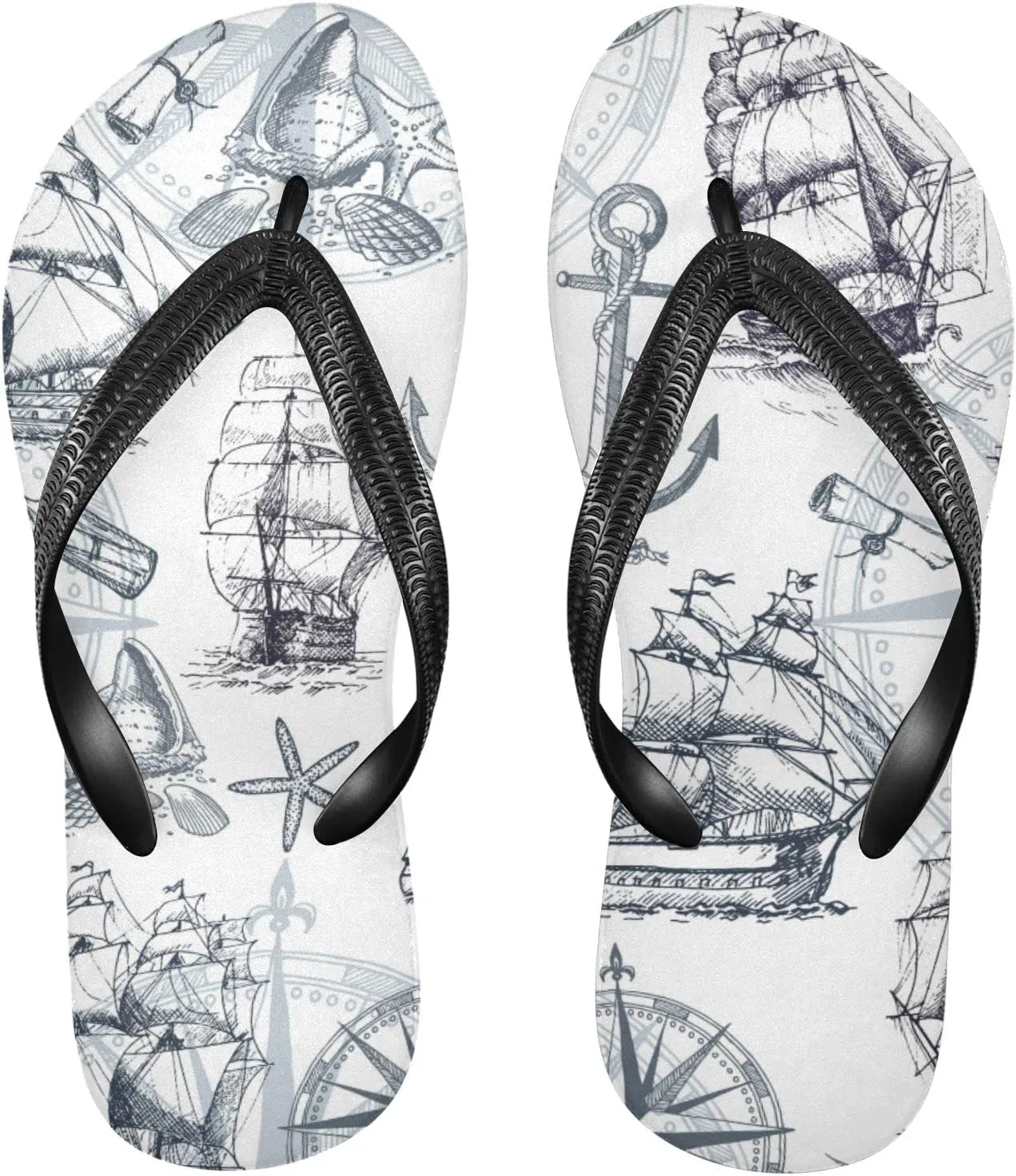 Oyihfvs Flip Flops Flip Sandal Home Slippers Hotel Spa Bedroom for Men Women XS-XXL