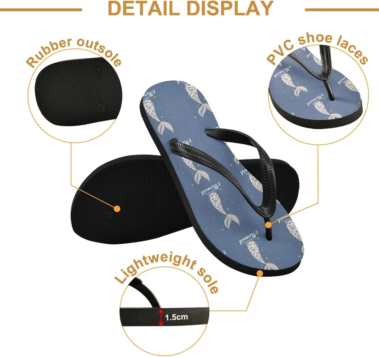 Oyihfvs Flip Flops Flip Sandal Home Slippers Hotel Spa Bedroom for Men Women XS-XXL
