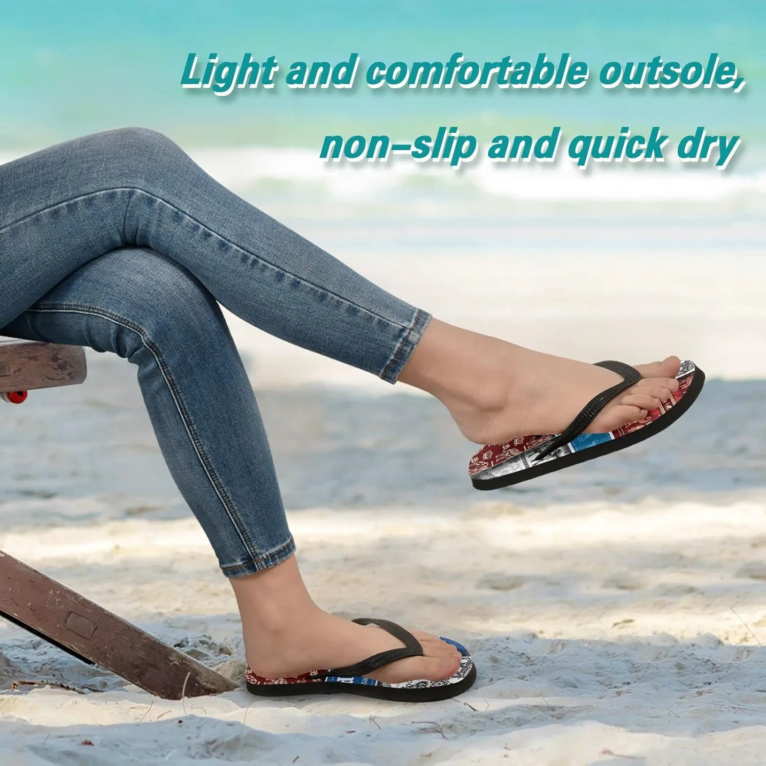Oyihfvs Flip Flops Flip Sandal Home Slippers Hotel Spa Bedroom for Men Women XS-XXL