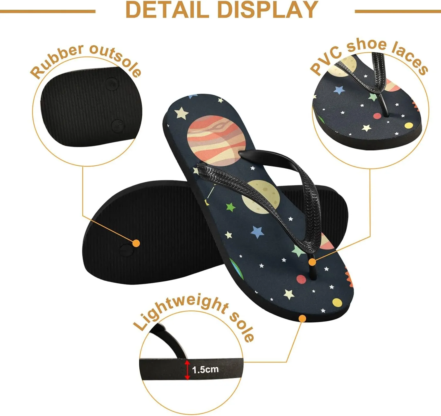 Oyihfvs Flip Flops Flip Sandal Home Slippers Hotel Spa Bedroom for Men Women XS-XXL