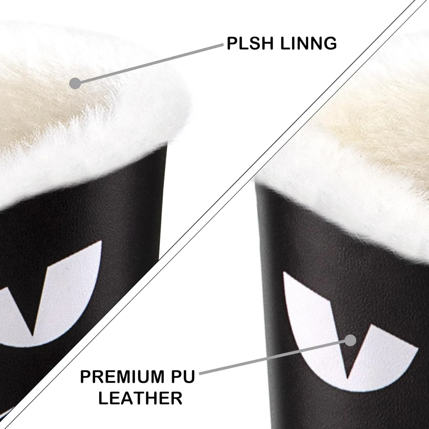 Pack of 2 Plush Lined Eyeglasses Holder Stand Protective Glasses Case For Desks Or Nightstands