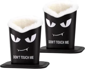 Pack of 2 Plush Lined Eyeglasses Holder Stand Protective Glasses Case For Desks Or Nightstands