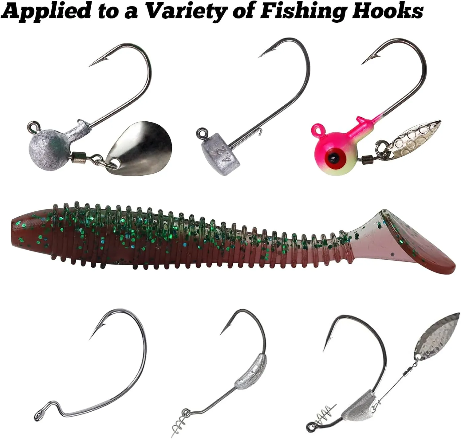Paddle Tail Swimbaits, 2.5 inch/3inch Soft Lures Fishing Trout Crappie Bass for Freshwater and Saltwater 75PCS/60PCS