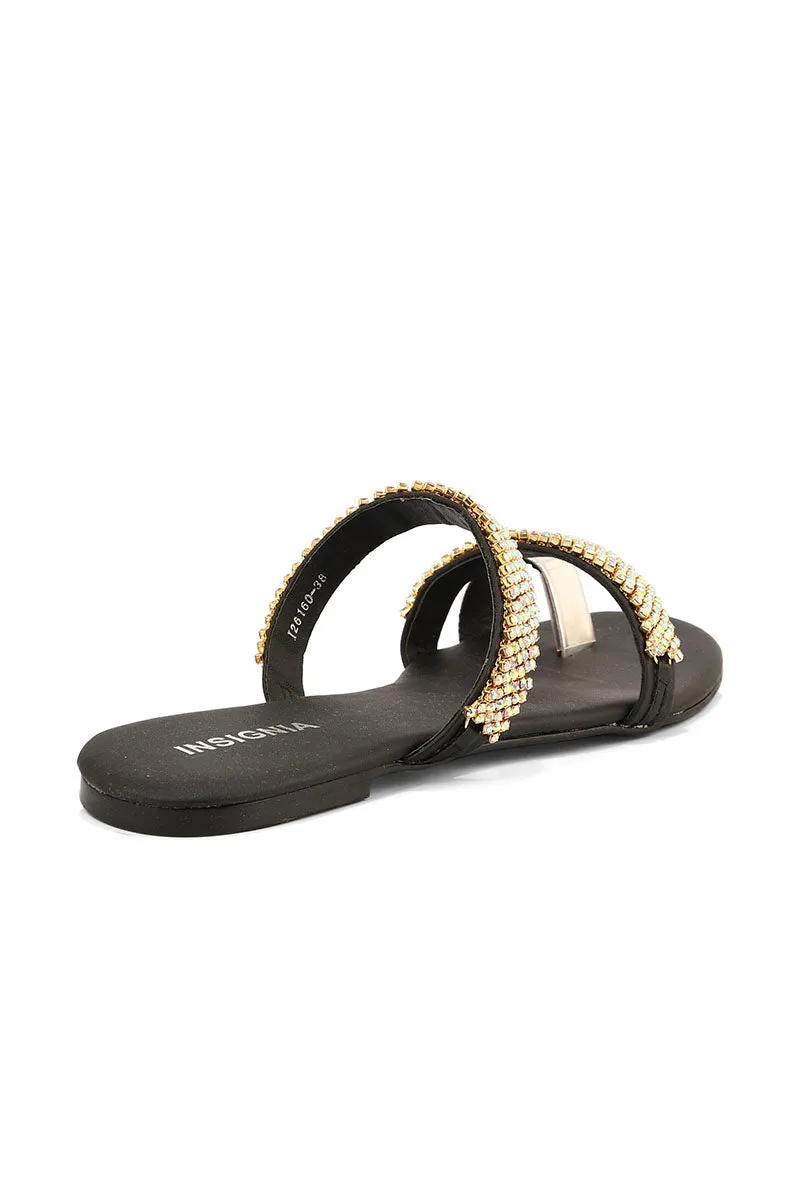 Party Wear Slip On I26160-Black