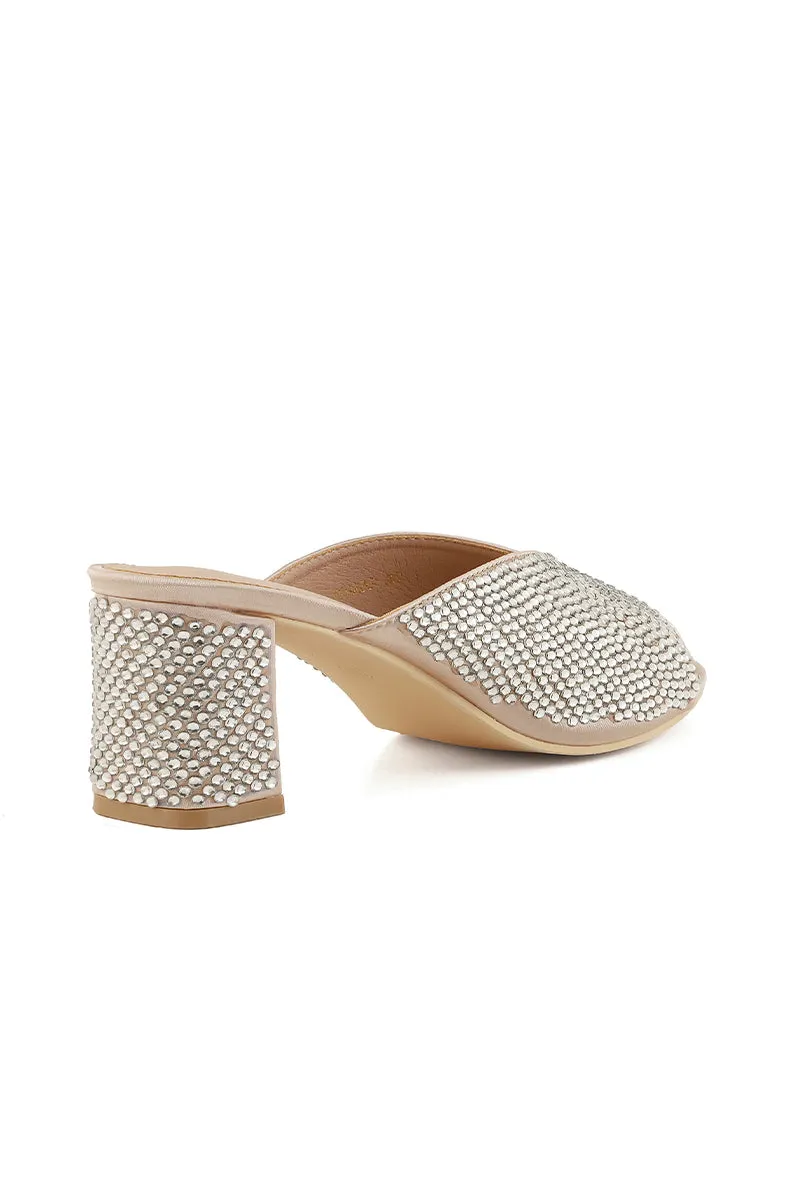 Party Wear Slip On I29226-Golden