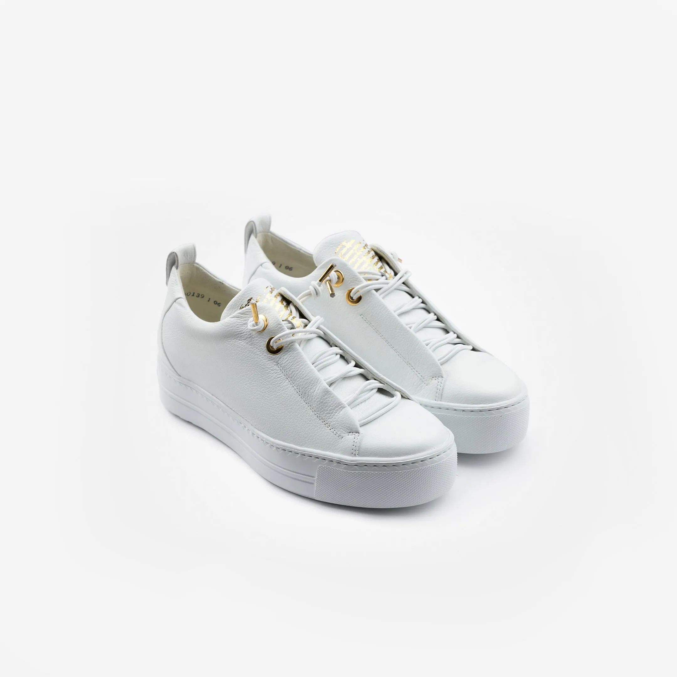 Paul Green White Leather Trainer