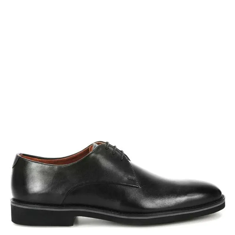 Polished Leather Plain Toe Derby Shoes