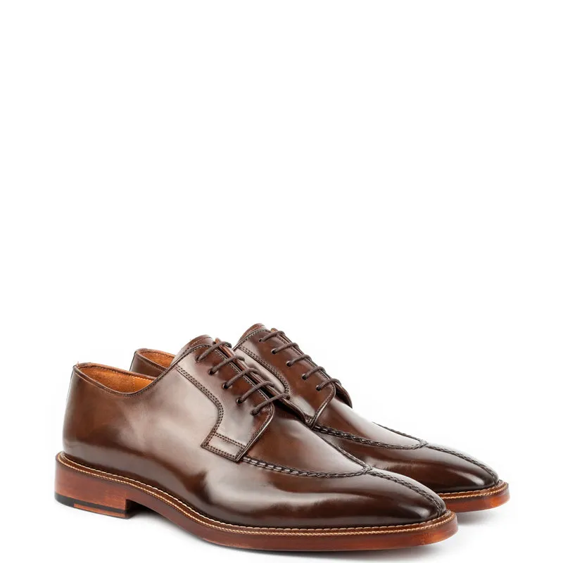 Polished Shiny Leather Formal Derby Shoes