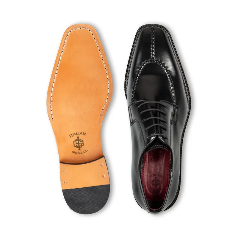 Polished Shiny Leather Formal Derby Shoes