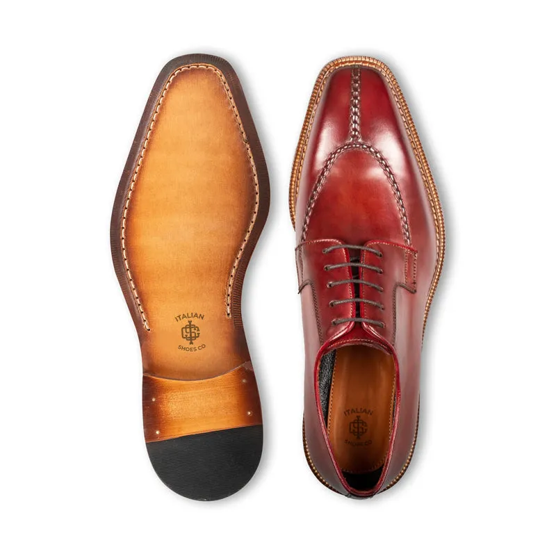 Polished Shiny Leather Formal Derby Shoes