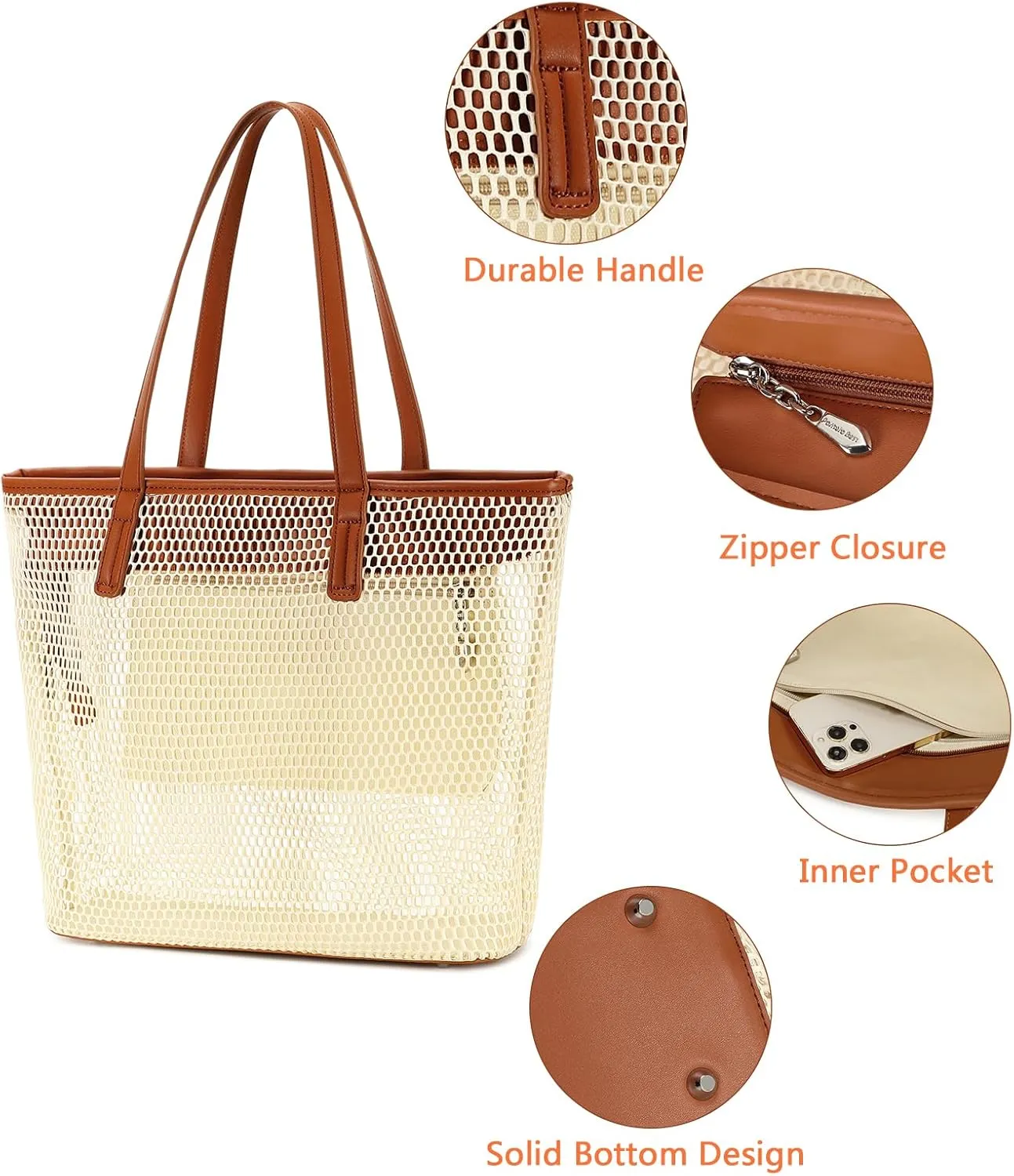 Pomelo Best Soft Faux Leather Stylish Shoulder Tote Bags for Women