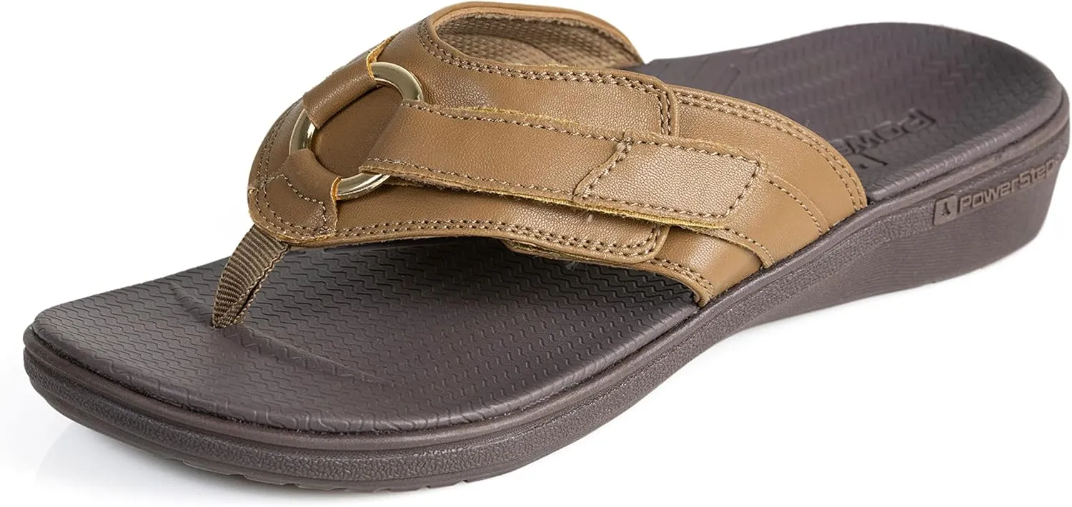 PowerStep Archwear, Arch Supporting Thong Sandal, Women's Orthotic Flip Flop, Factory, 8