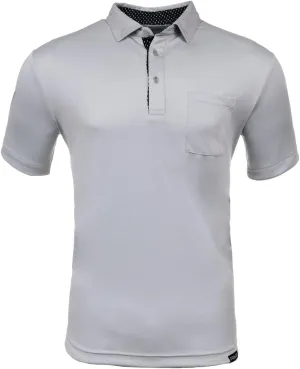 Primo Classic Collar Golf Polo, Lightweight, 100% Polyester, Curved Hem
