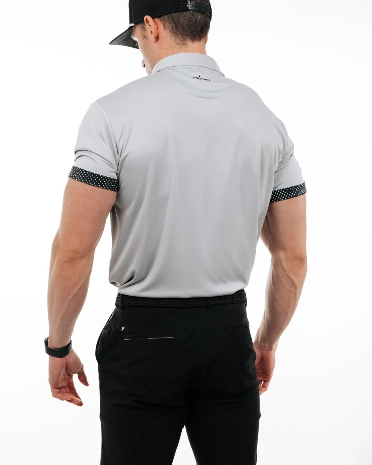 Primo Classic Collar Golf Polo, Lightweight, 100% Polyester, Curved Hem
