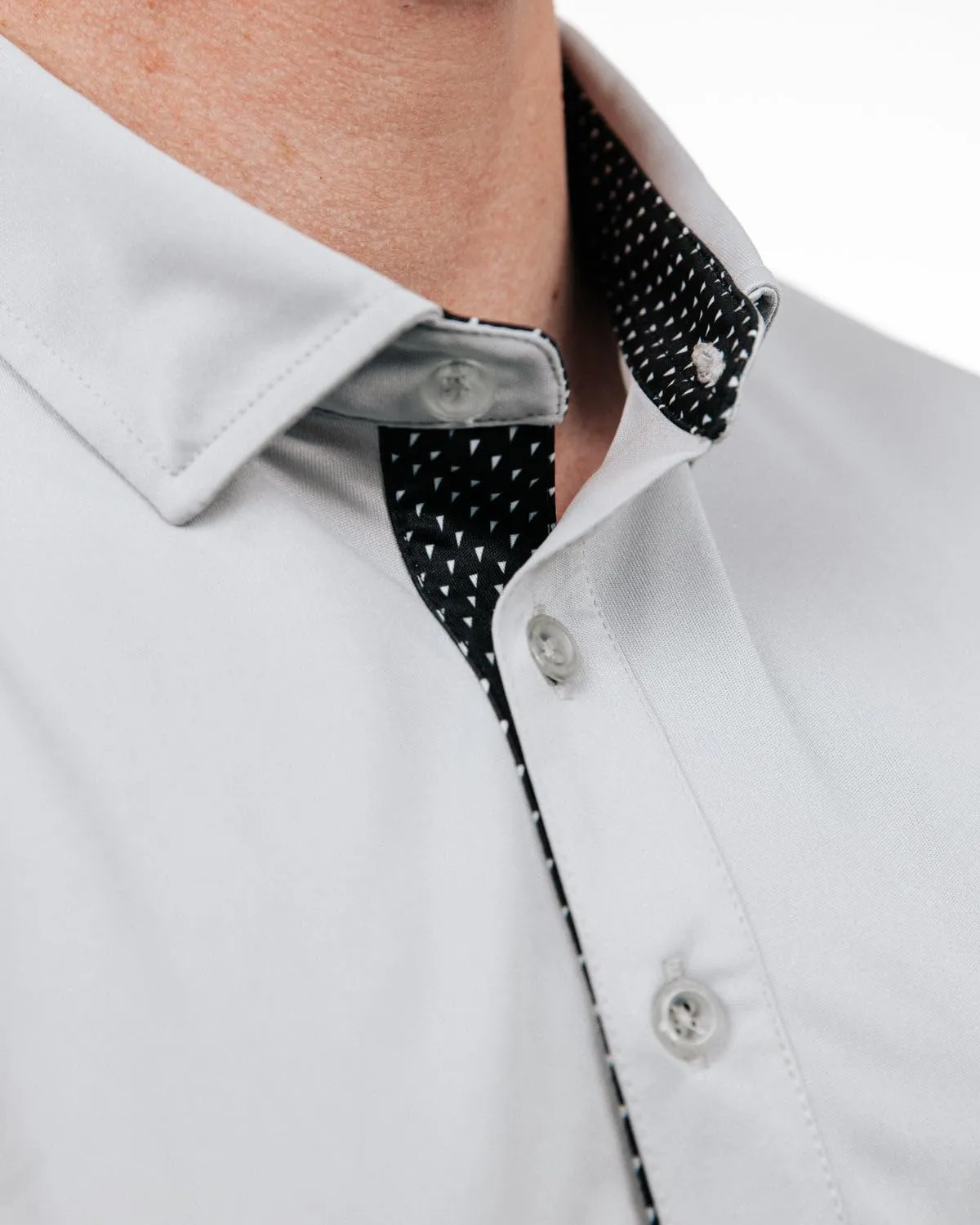 Primo Classic Collar Golf Polo, Lightweight, 100% Polyester, Curved Hem