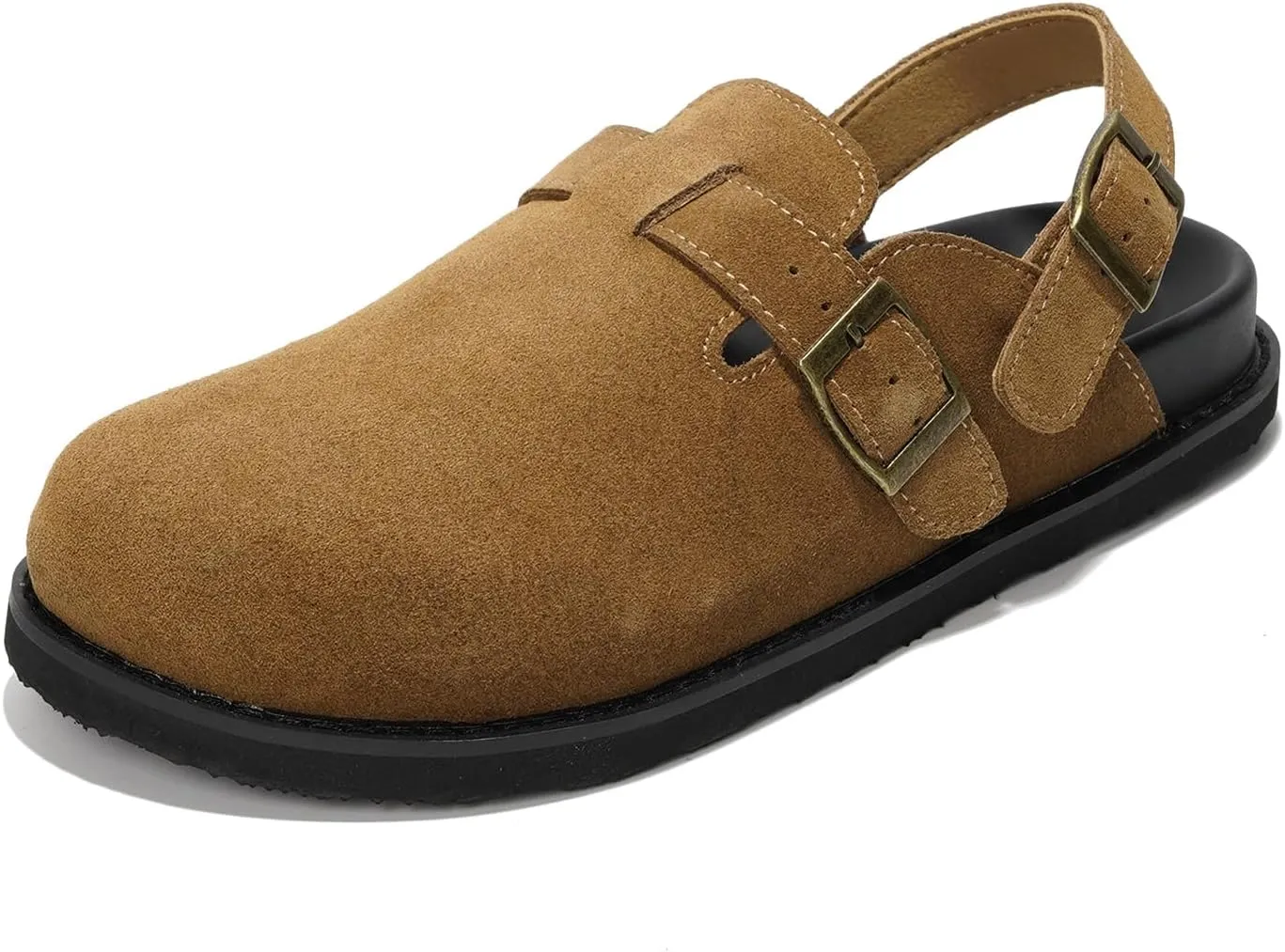 Project Cloud Women’s Boston Clogs for Women - Memory Foam - Clog Slippers for Women - Genuine Suede Footbed Slip-ons Women's Mules & Clogs Boston Sandals - Women Footwear (Cassey)