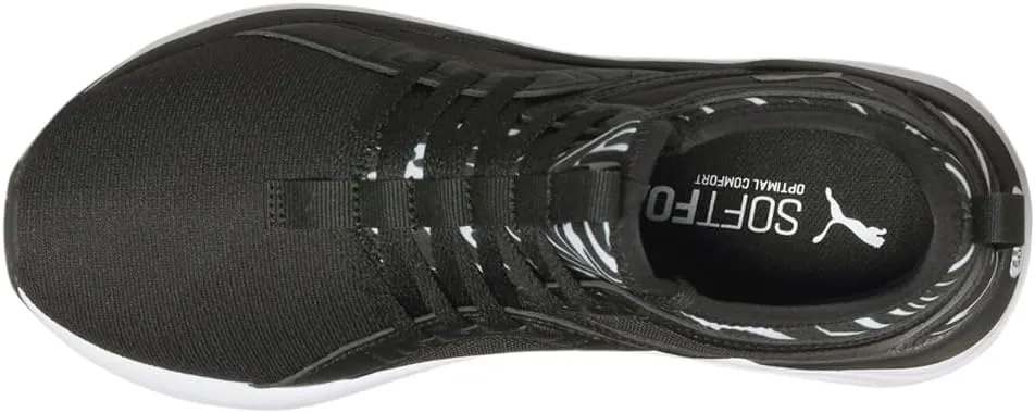 Puma Womens Softride Sophia Zebra Running Sneakers Shoes - Black