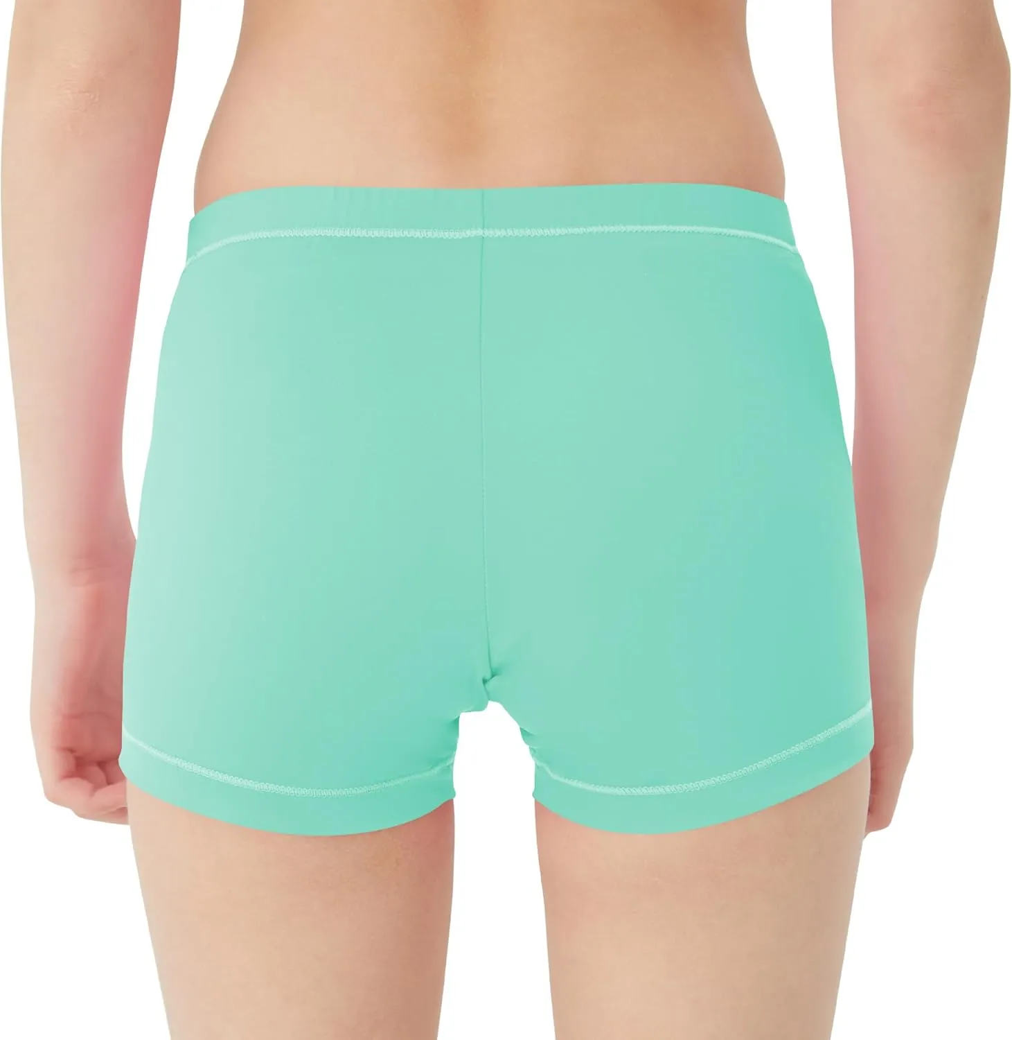 QBK 2T-14 Years Girls Swim Shorts Toddler Boyshort Swimsuit UPF 50  Quick Dry Rash Guard Swim Bottoms