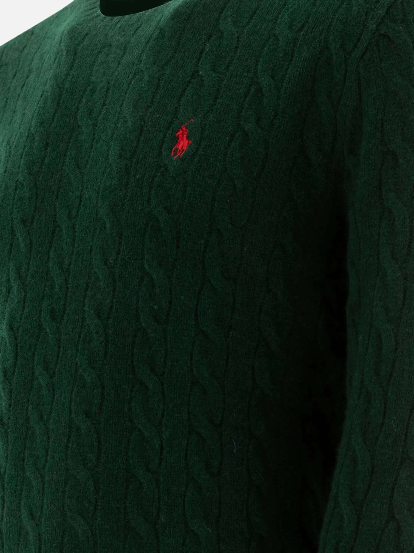 "Pony" cable-knit sweater