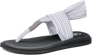 Ranberone Women's Yoga Mat Flip Flops Casual Flat Summer Beach Sandals