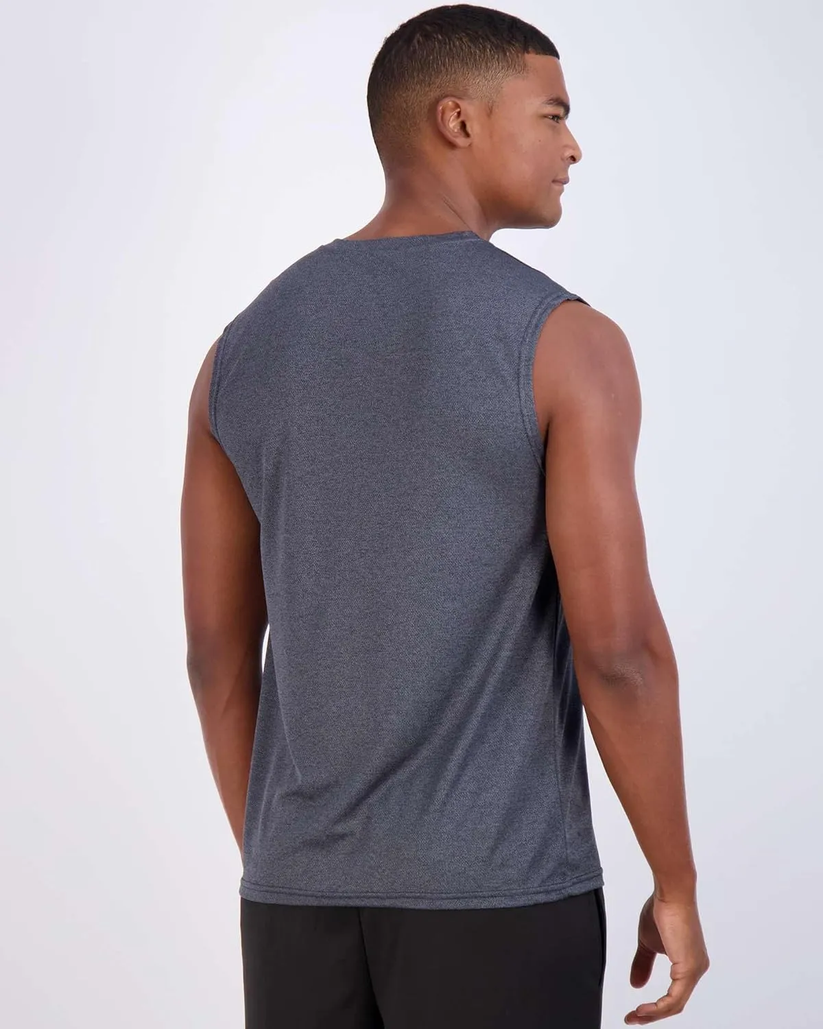 Real Essentials 5 Pack: Men's Mesh Active Athletic Tech Tank Top - Workout & Training Activewear (Available in Big & Tall)