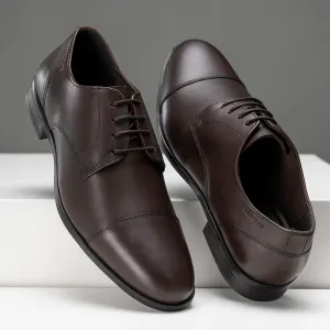 Red Tape Formal Derby Shoes for Men | Real Leather Shoes with Low-cut Pattern