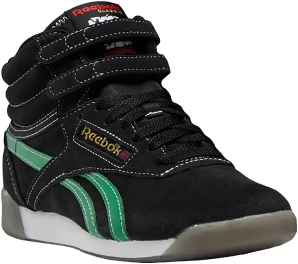 Reebok Women's Sneaker, Core Black Glegrn Vecr, 7.5
