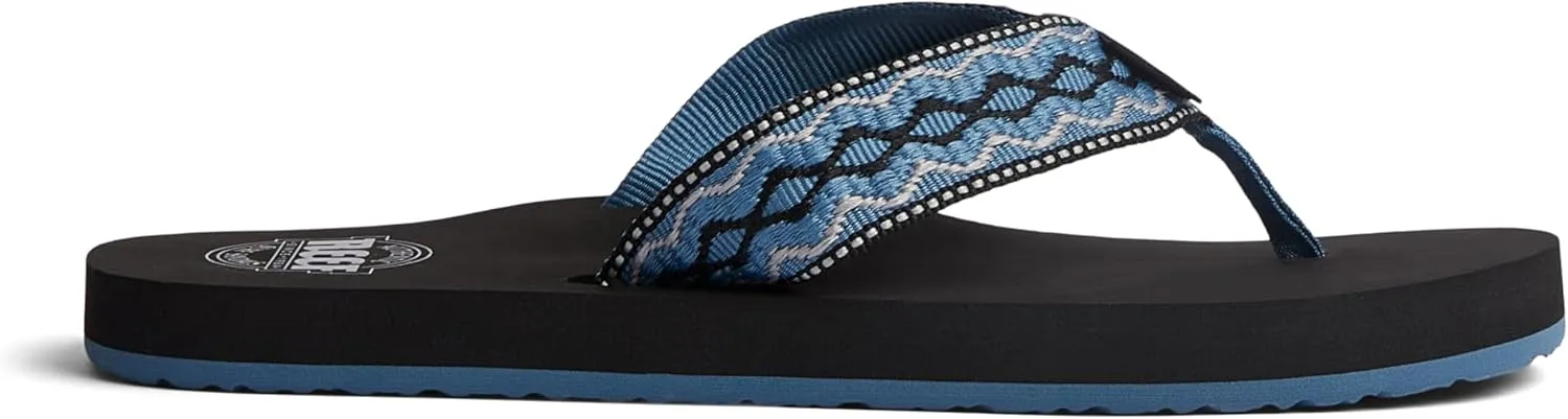 REEF Smoothy Men's Beach Flip Flop, Soft Woven Strap Made From 100% Recycled PET