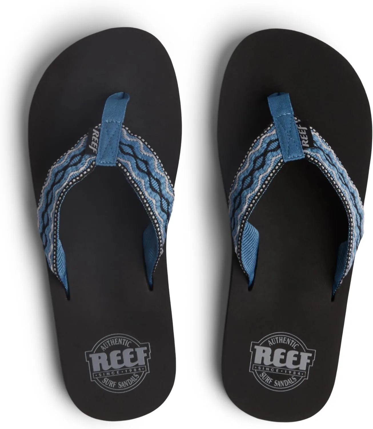 REEF Smoothy Men's Beach Flip Flop, Soft Woven Strap Made From 100% Recycled PET