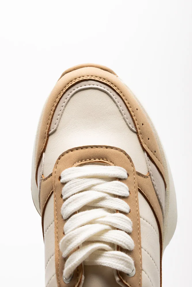 Retro Trainers Tan