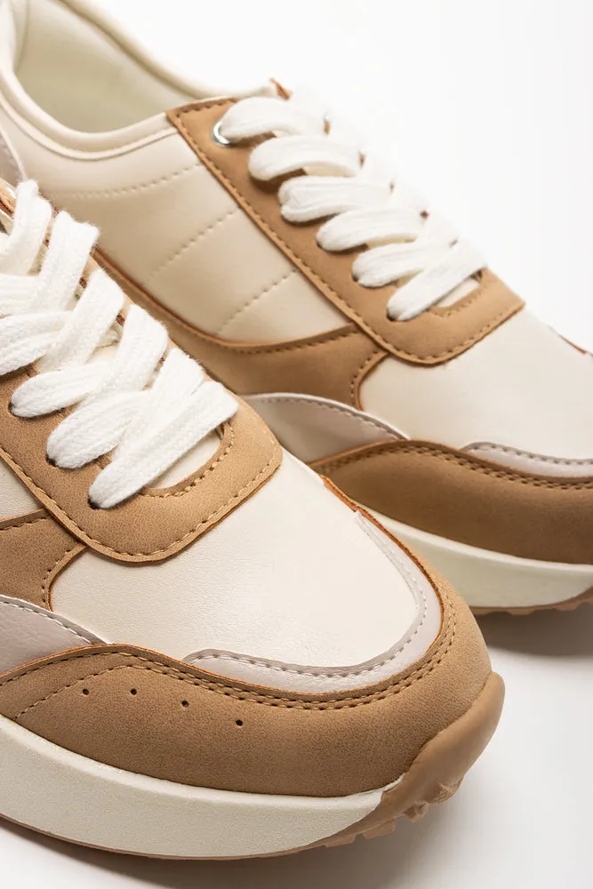 Retro Trainers Tan