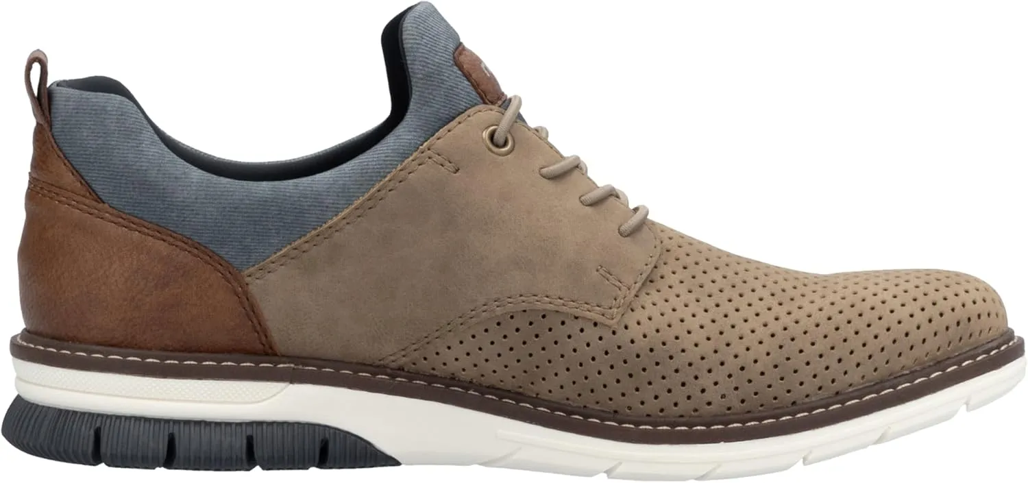 Rieker Men's Derby Lace-up Oxford Flat