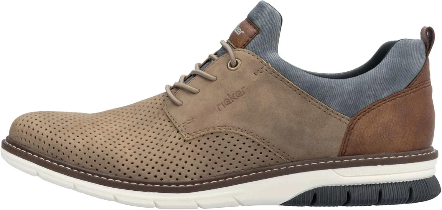 Rieker Men's Derby Lace-up Oxford Flat