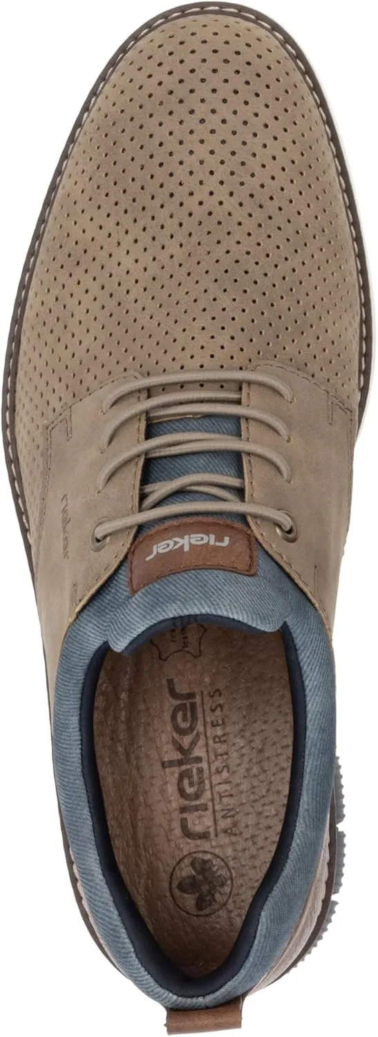 Rieker Men's Derby Lace-up Oxford Flat