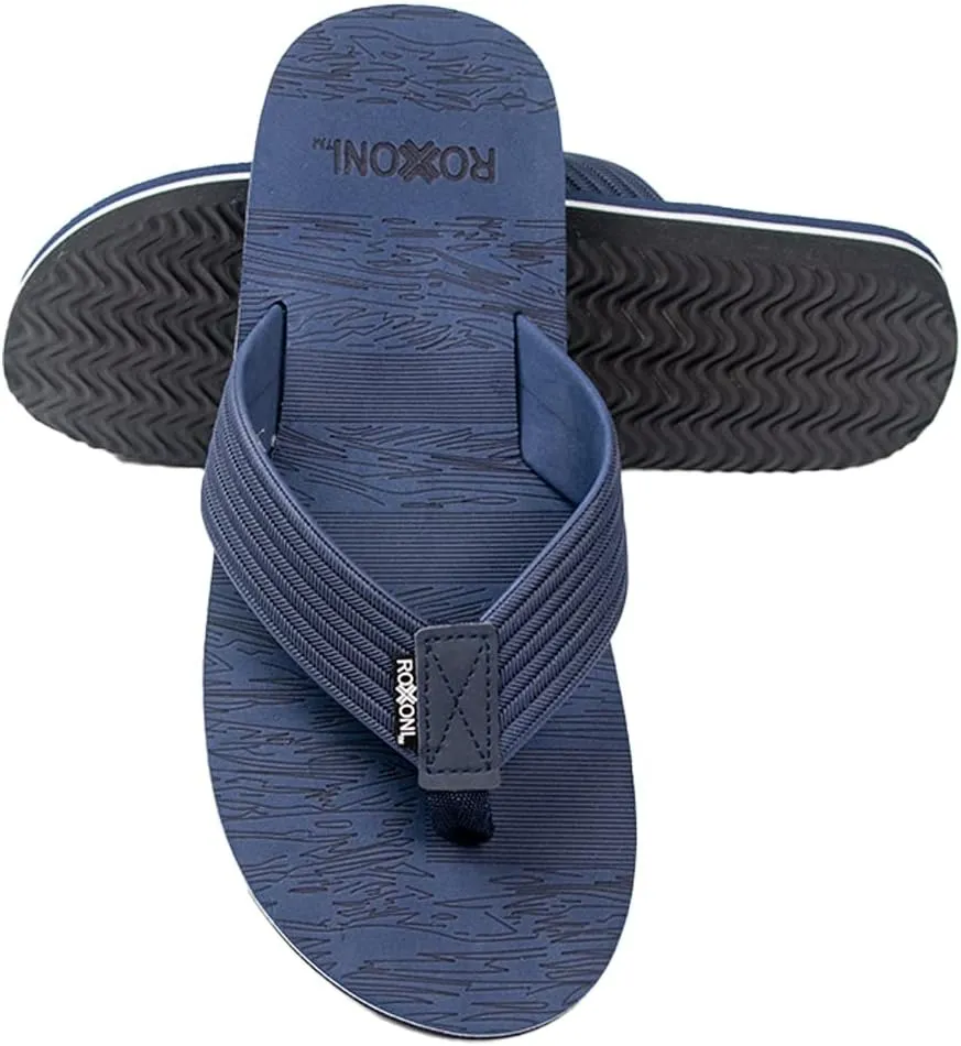Roxoni Mens Thong Flip Flops Beach/Pool Outdoor Sandals